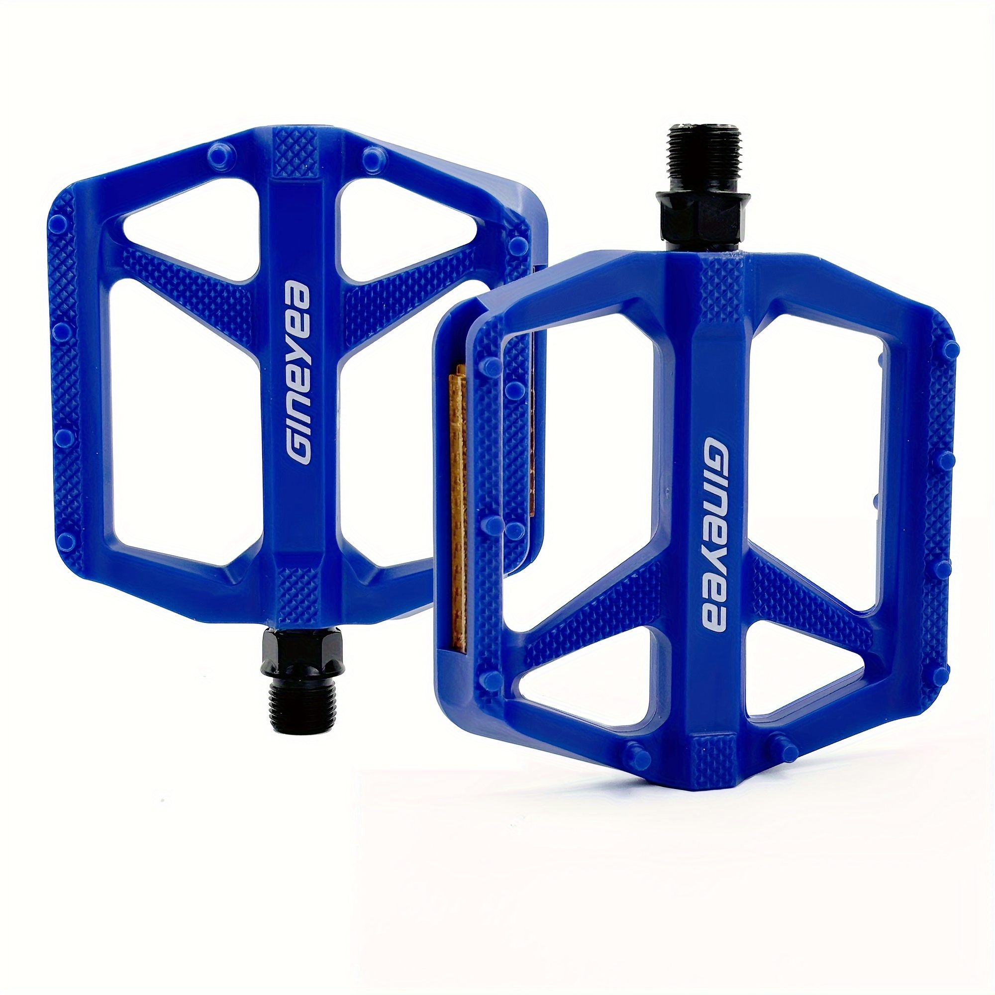 Gineyea Anti-slip Flat Mountain Bike Pedals, Large Platform Pedal For Road & Mtb Bikes, Durable Nylon With Sealed Bearing Pedals, Perfect For Christmas Gifts For Cycling Performance