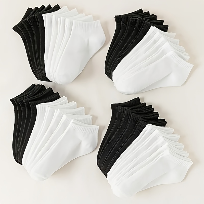 20/10 Pairs of Colorful Socks Set - Invisible Boat Socks, Hand Washable - All-Season Comfortable Breathable Short Socks, Soft, Sweat-Absorbent, Breathable Unisex Fashion Couple Socks