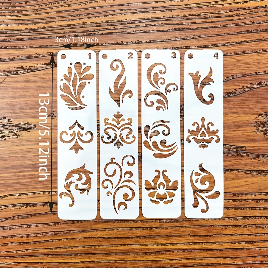 20pcs Vintage Floral Hollow Out Templates for Crafts
