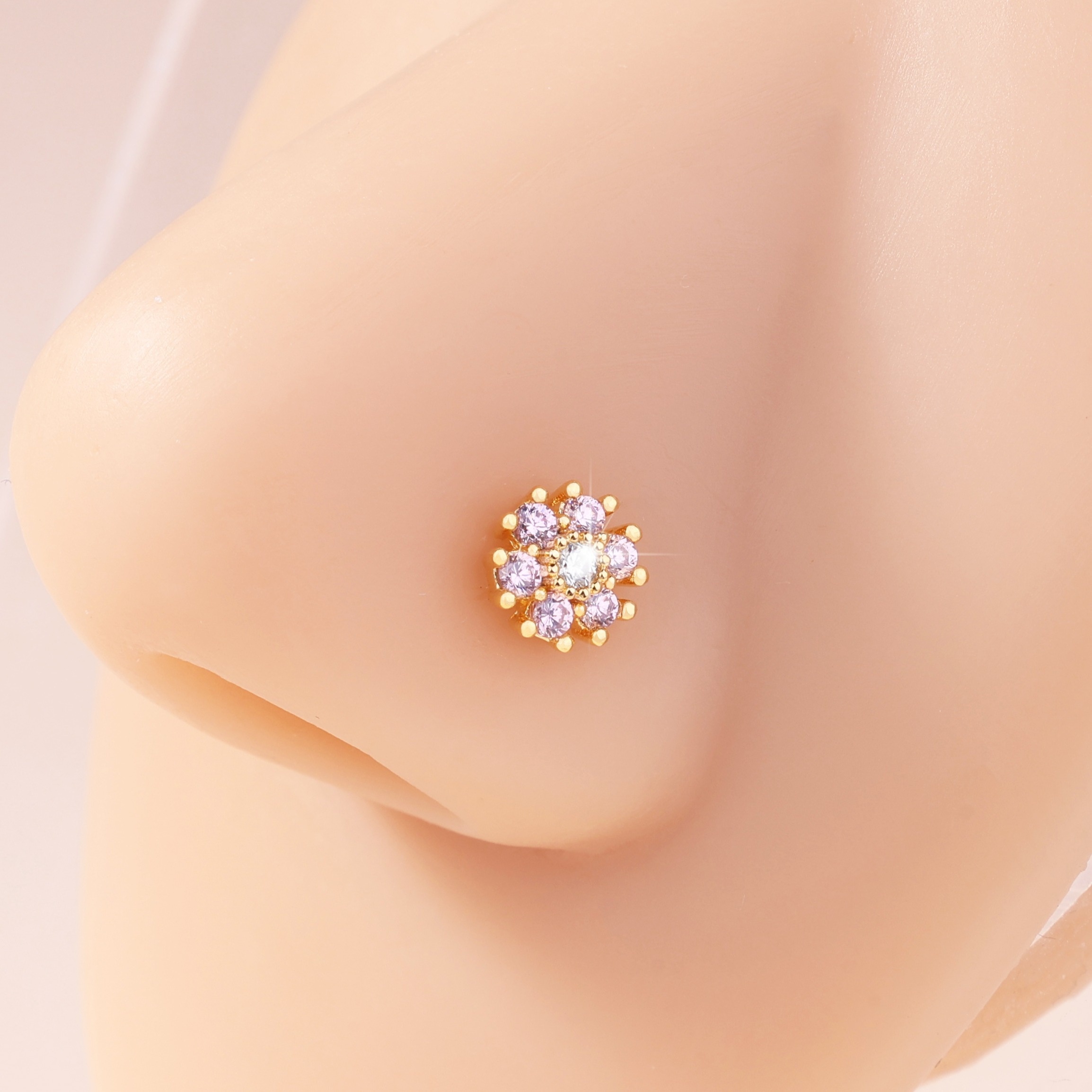 

L-shaped -shaped Zirconia , Suitable For Both Men And Women As Piercing Jewelry.