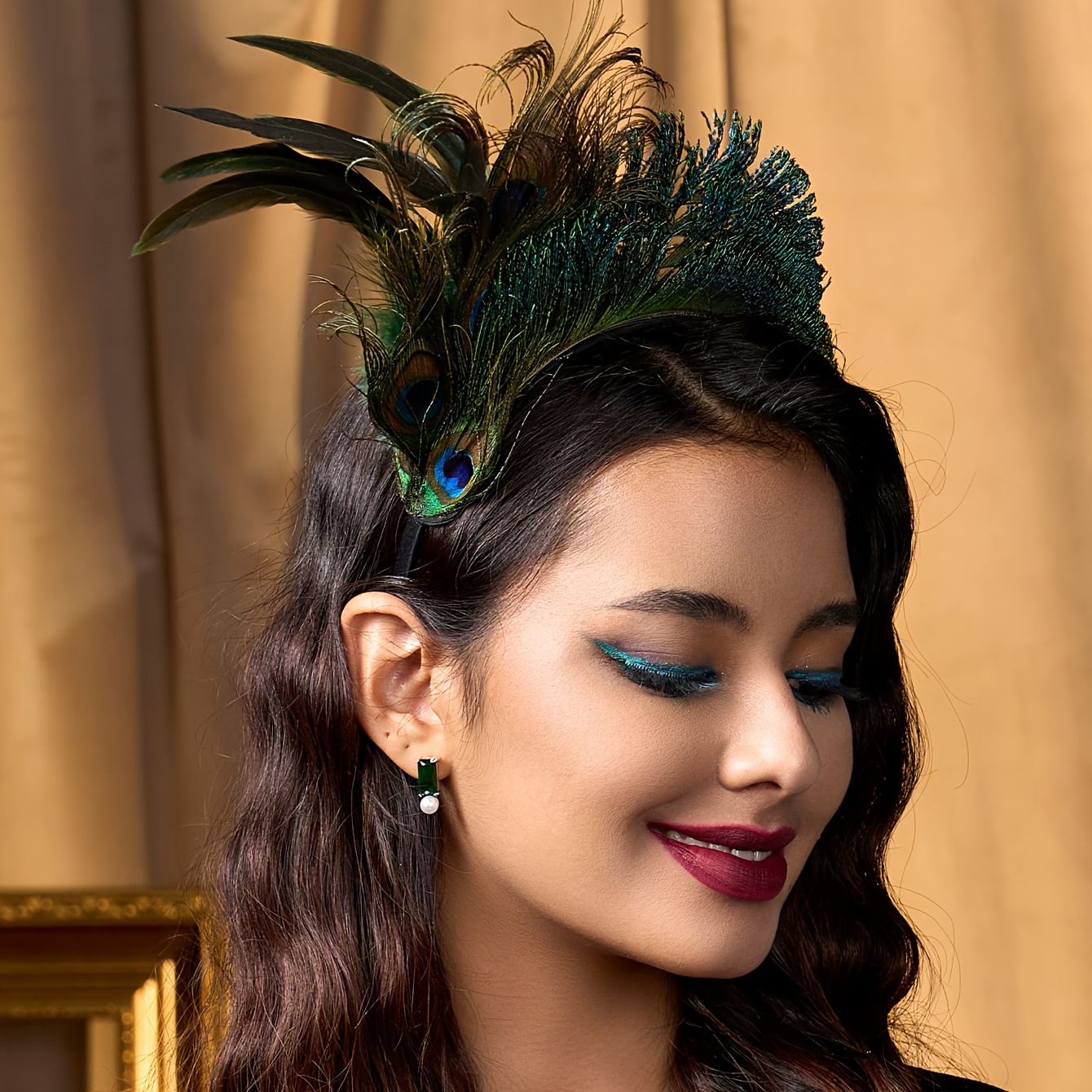 fascinator hat veil feather fascinator hair clip tea party  display picture 3