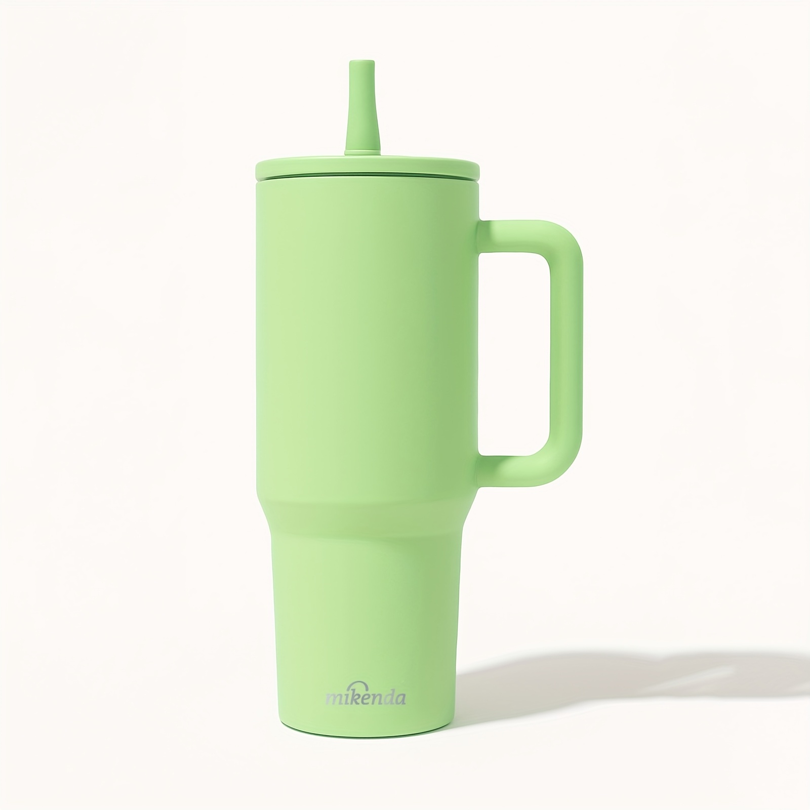 TEMU 1pc 40oz Insulated Travel Mug With Handle And , 6 Color Options, Leakproof And Easy-clean Thermal Cup, Hot 12h/cold 24h, Ideal For Commuting,