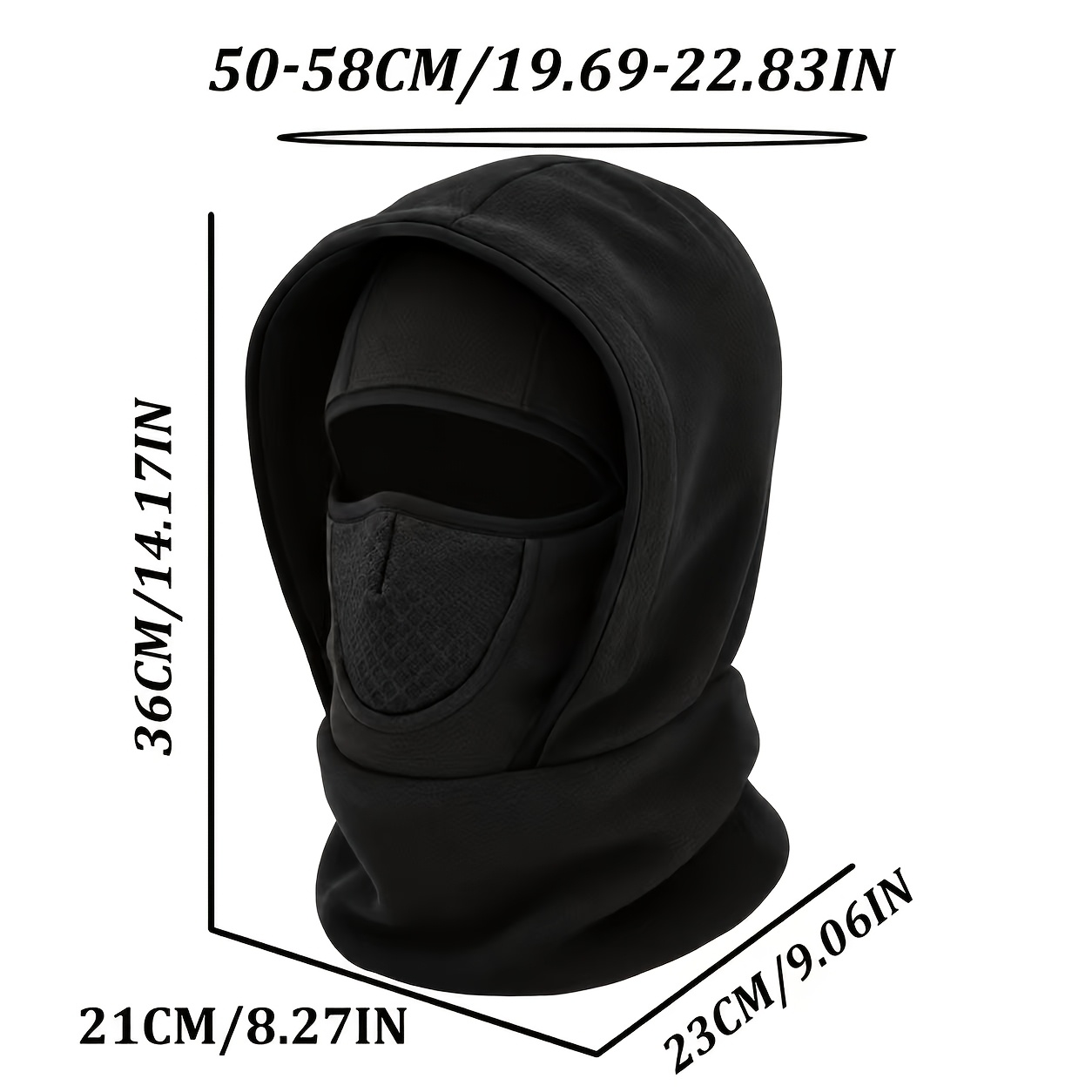 Outdoor Sports Thermal Hat, Unisex Face and Neck Cover