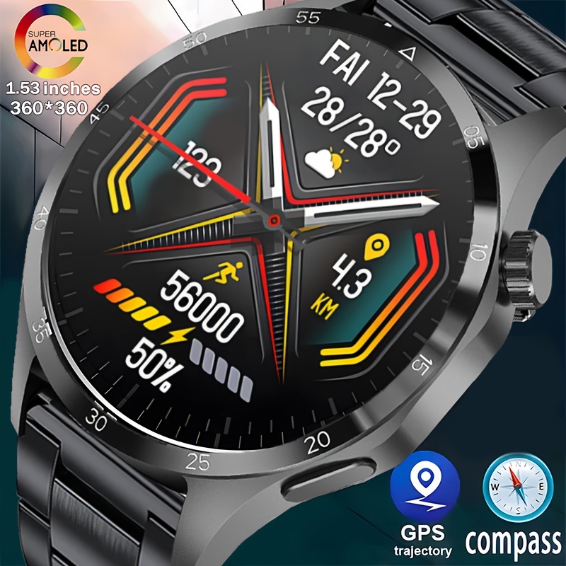 

2024 Gps Smartwatch For Men Gt4 Pro+ Features A 1.53-inch Amoled High-definition Screen, Wireless Calling, And Nfc For Women.