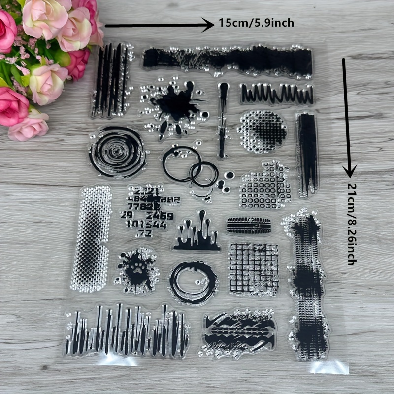 Graffiti Background Clear Stamps Diy Scrapbooking Stamps Paper Card Decoration Photo Gift