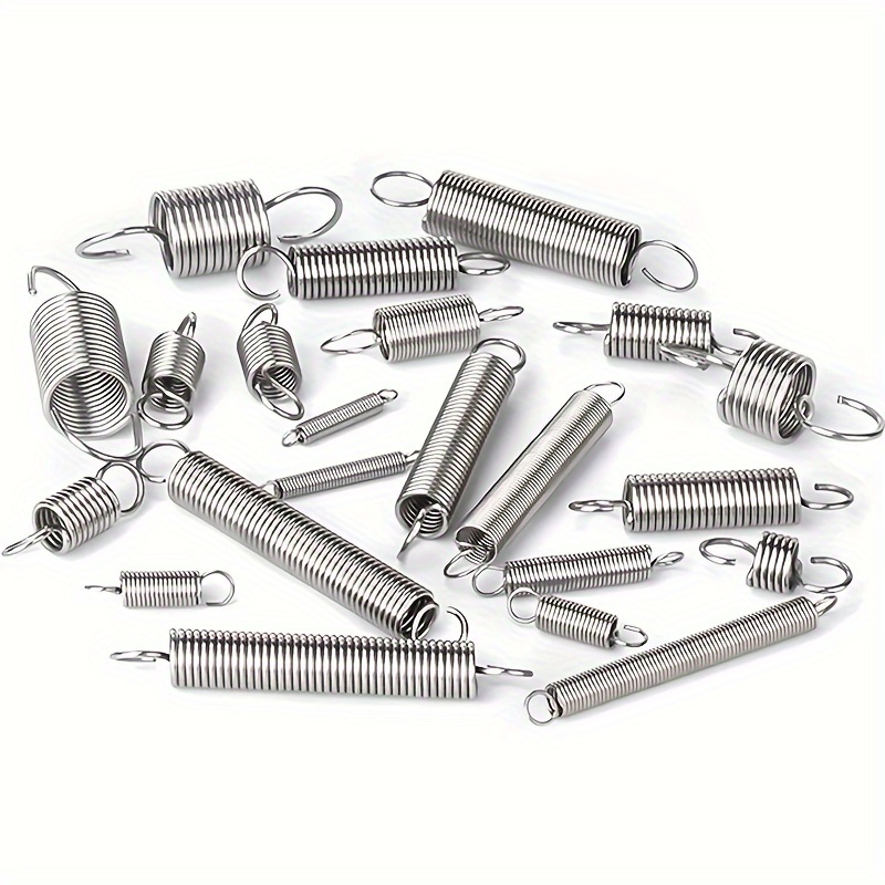 200pcs metal steel spring set compression and extension springs kit portable hardware tools plastic storage box tool accessories details 1