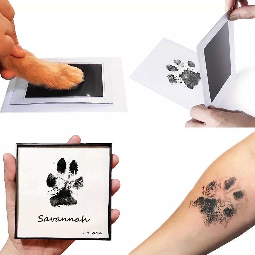 

Pet Paw Print Kit, Mess-free Inkless Pad With Imprint Card, Diy Eternal Memory, Non-toxic Material