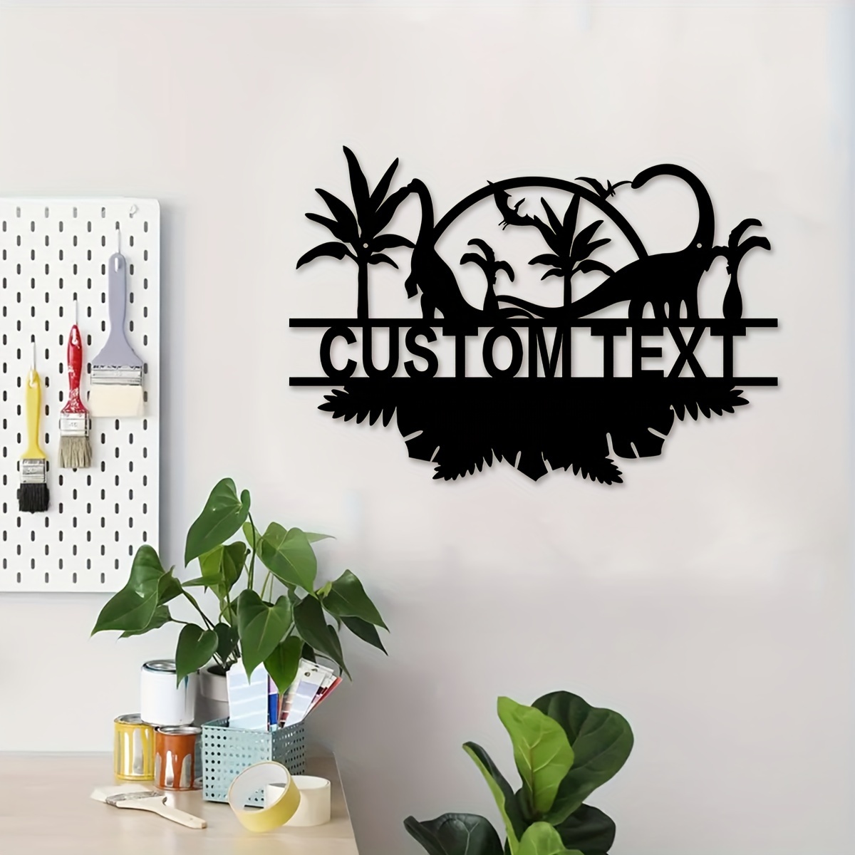 

Metal - Personalized , Decor For , , - 16" Hanging Metal