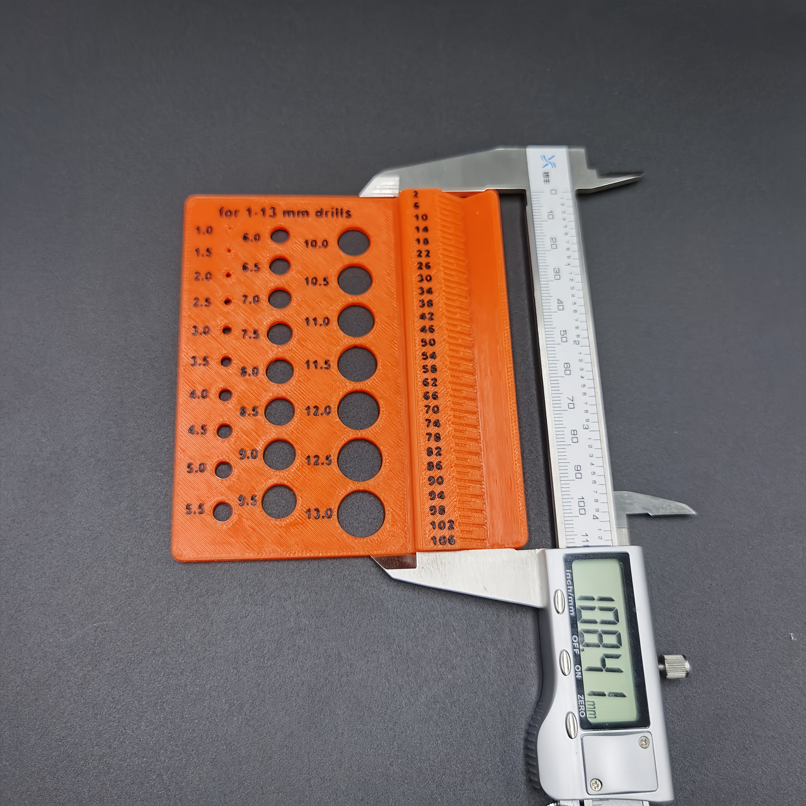 Drill Bit Gauge Card 1-1m Measuring Tool Length Size Measurement Adapter Drill Bit Drilling Drill Bit Gauge
