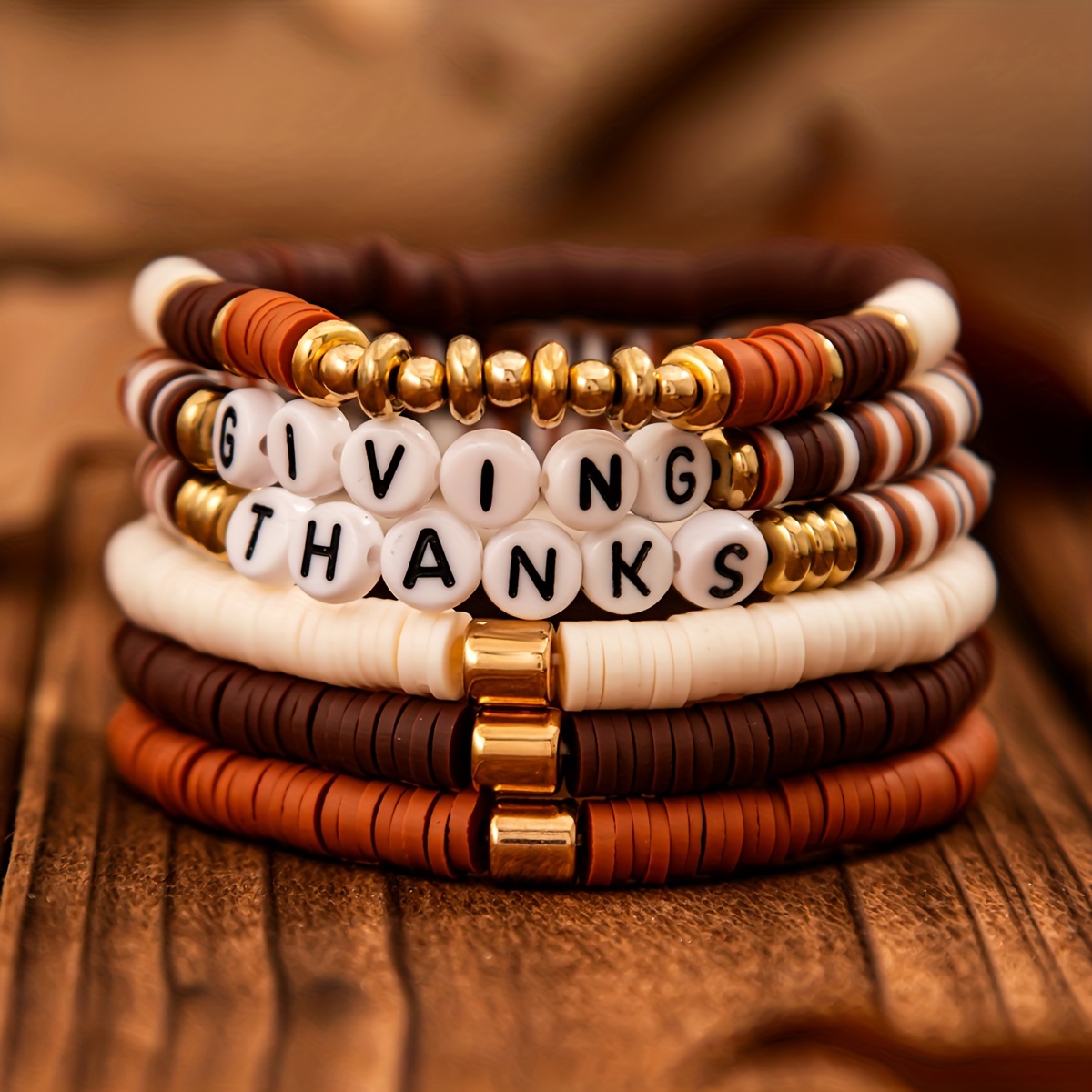 

Set Of 6 Bracelets For Women, Day Bracelet Set For & - - No Plating, -