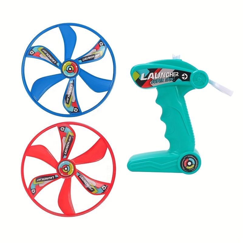 spinning saucer toys outdoor sports toys large string spinning saucer 1 transmitter and two   family interactive outdoor flying toys Product details 4