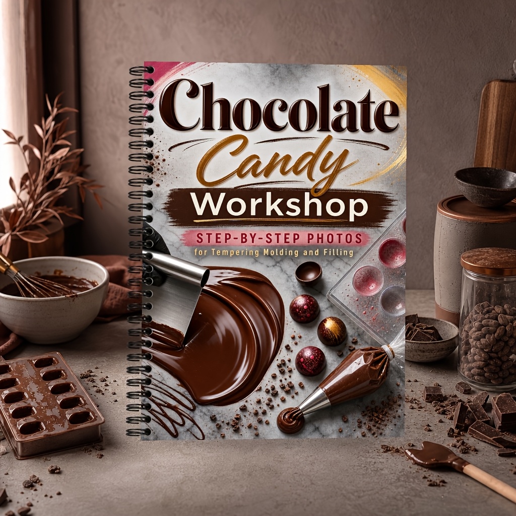 TEMU Un guide pour débutants sur la fabrication de chocolat : Apprenez à tempérer le beurre de cacao, à créer des coquilles de chocolat remplies et à
