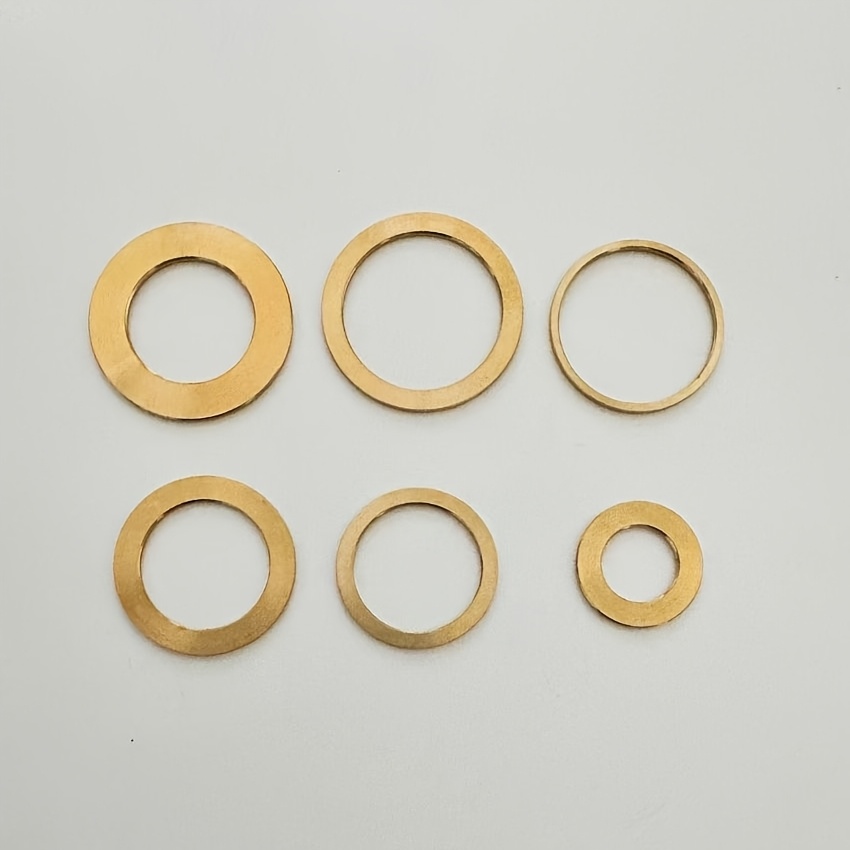 Image of 6-pack Gslxx Metal Adapter Rings For Diamond Saw Blades, 1" To 20mm, 1" To 5/8", 7/8" To 5/8", 7/8" To 20mm, 20mm To 5/8", 5/8" To 3/8", 1mm Thickness, No Electricity Or Battery Needed