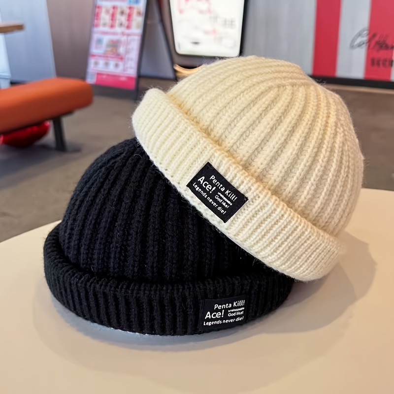 unisex beanie hat acrylic winter skull cap lightweight warm Temu