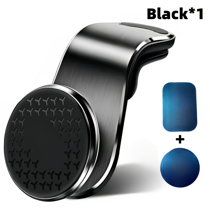 TEMU 2026 New Universal Round And -function Magnetic Car Phone Holder, Durable Material, Scratch-proof For Phones, Easy-to-install Navigation Mount,