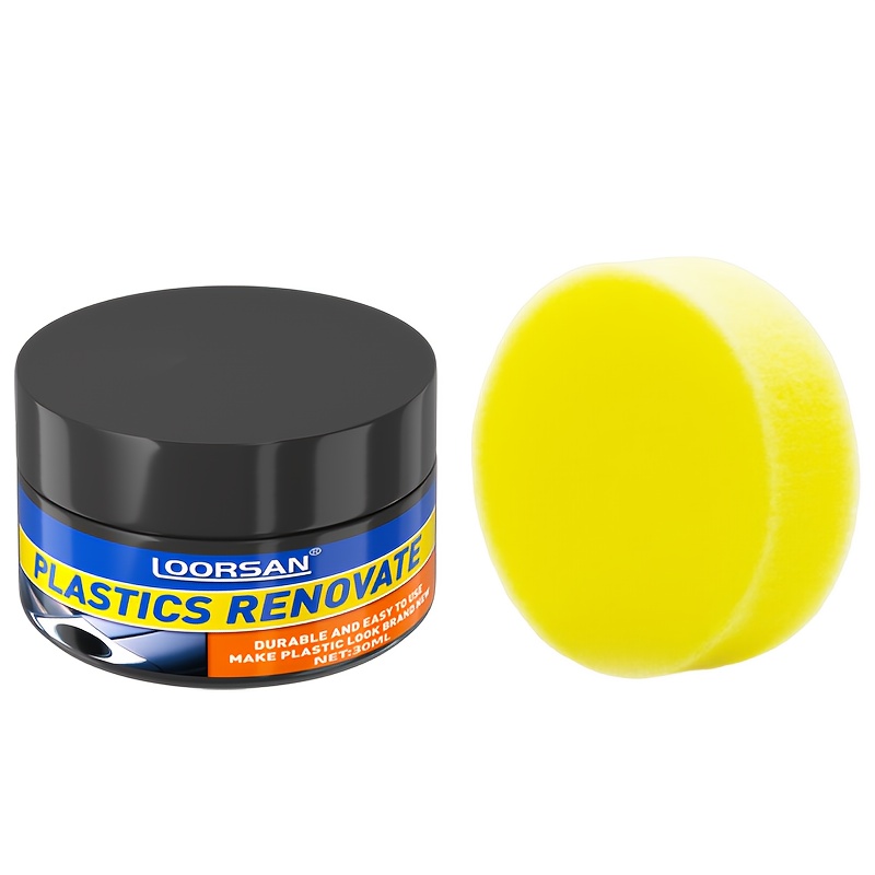 TEMU In- Car Plastic Restorer Wax - Scratch Repair Cream For Interior/exterior Use, Anti-aging Polish Suitable For Tires, Car Seats, Dashboard, Doors, Trim - & Plastic