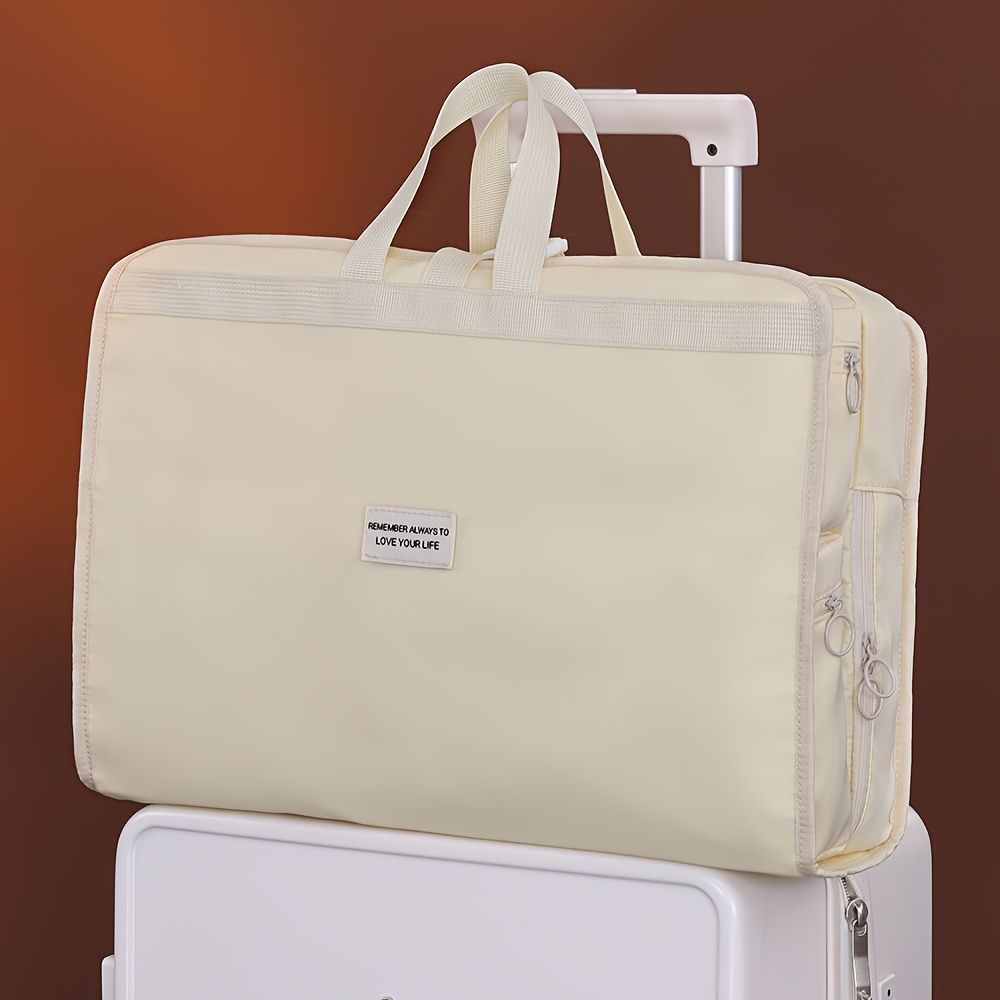 organisateur de voyage 7-en-1 multifonction - grand sac de rangement en polyester durable avec compartiments multiples pour sous-vêtements, chaussettes et accessoires électroniques, rose , accessoire d'ordinateur compact, poches en , design empilable, matériau lavable, idéal pour détails 6