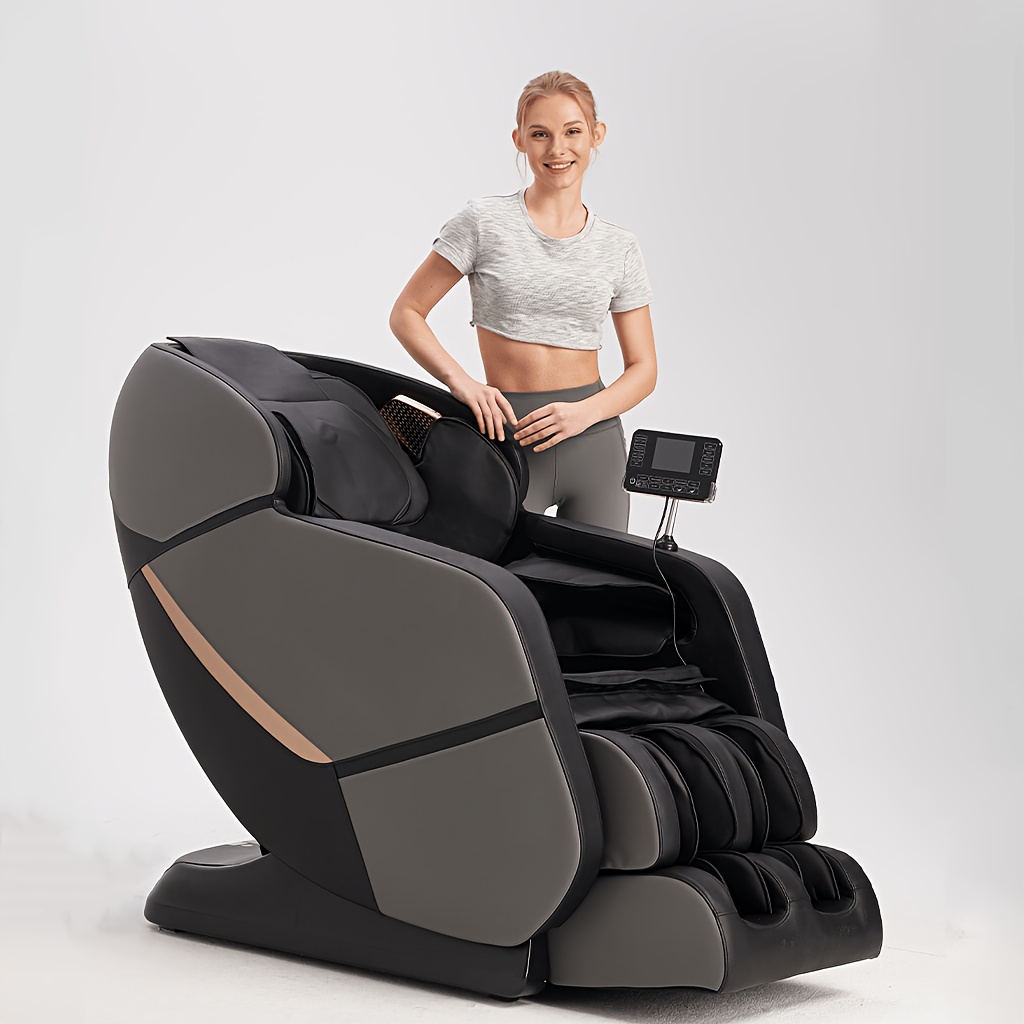 massage chair full body massage chair zero gravity chair portable direct rail kneading massage chair safety     rollers gray color Product details 1