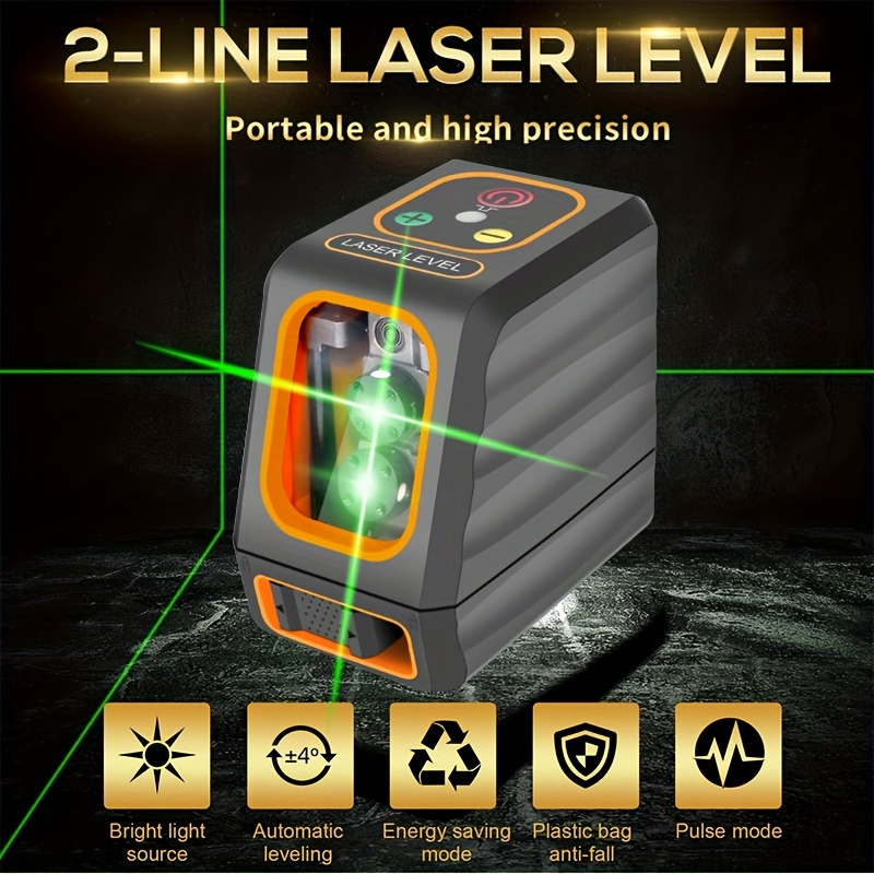 Livella laser livella a bolla, laser da costruzione, metro a nastro, 2,5 m  : : Fai da te