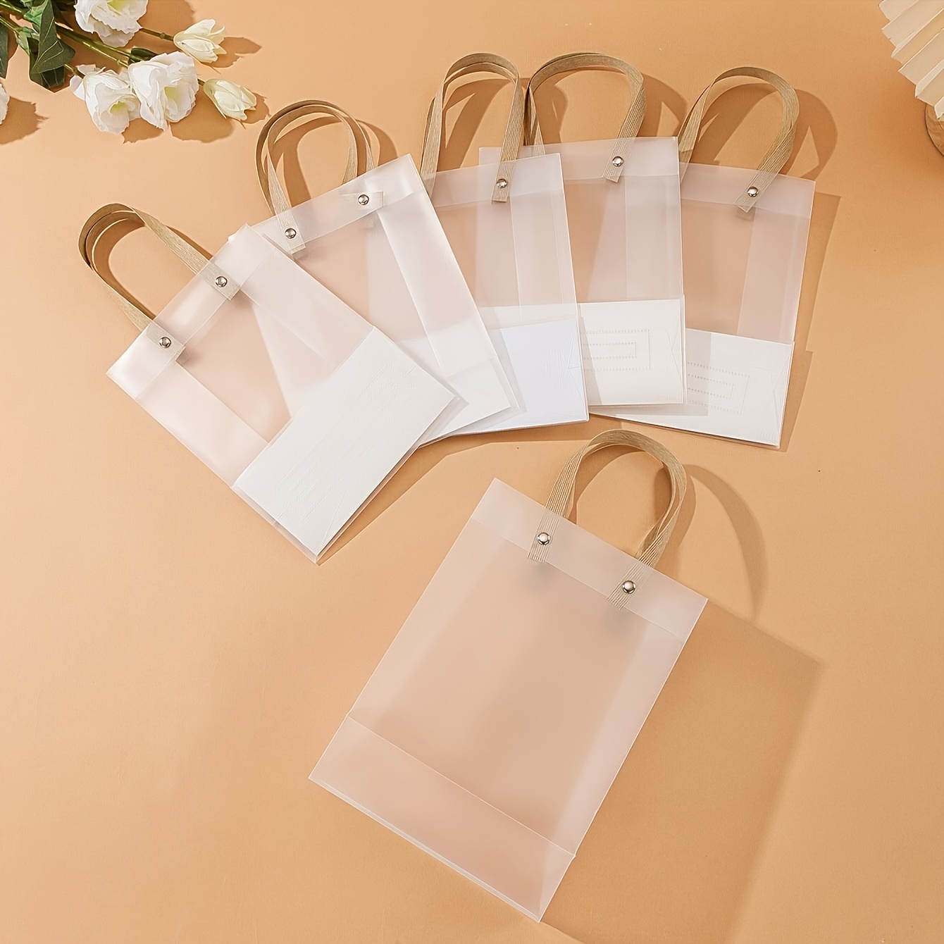 

20pcs Transparent Pvc Tote Bags With Diy Green Bowknot - Gift & Party Favor Bags For Birthdays, Weddings, And More - Includes For Jewelry, Necklaces, Rings, Earrings Packaging