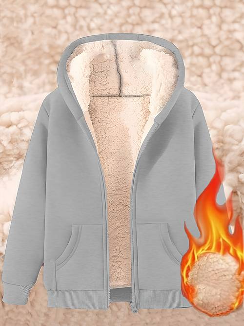 autumn winter womens autumn winter new casual warm winter fleece hooded sweatshirt jacket