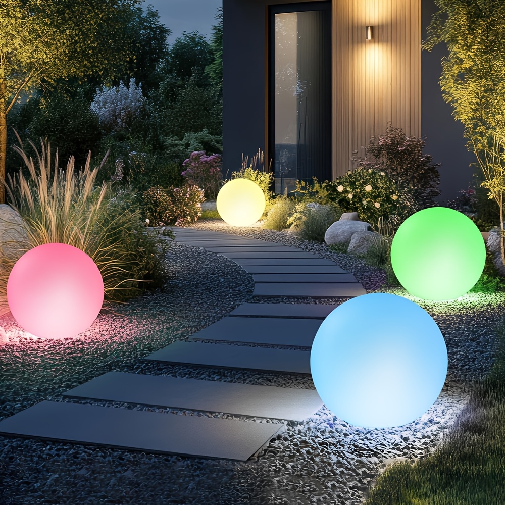 TEMU Color-changing Decorative Solar Garden Lights, Ideal For Outdoor Spaces, Gardens, Christmas Trees, Patios, , As Well As Birthday And Anniversary