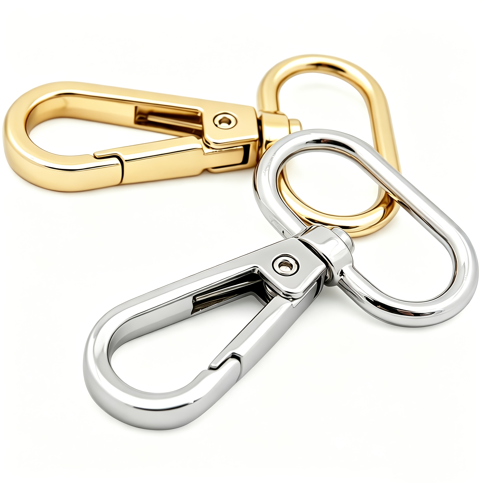 TEMU 20 Ganci a rotanti , adatti per di borse, portachiavi, mini chiusure, clip da campeggio e escursionismo , moschettoni a molla in , attrezzi per