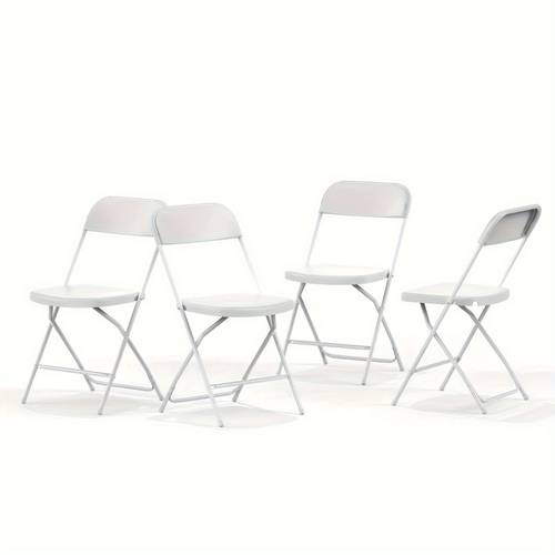 4 pack folding chairs folding chairs for home and office indoor and outdoor events plastic seat