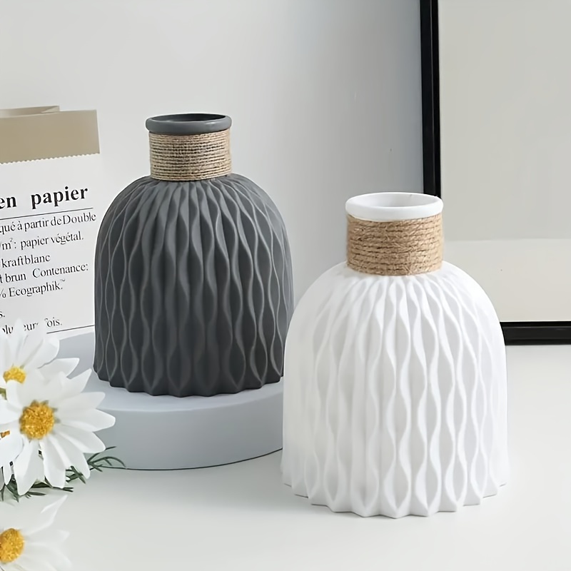 

Boho-chic Geometric Plastic Flower Pot - Shatterproof Vase For Home, Garden, Office & Balcony Decor | Indoor/outdoor Bonsai Planter
