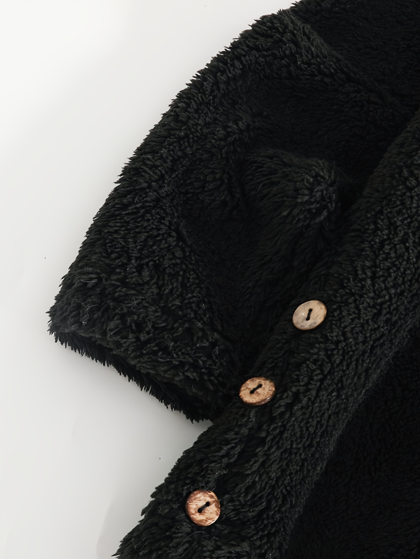 Girls' Hooded Standalone Jacket with Black Cat Pattern