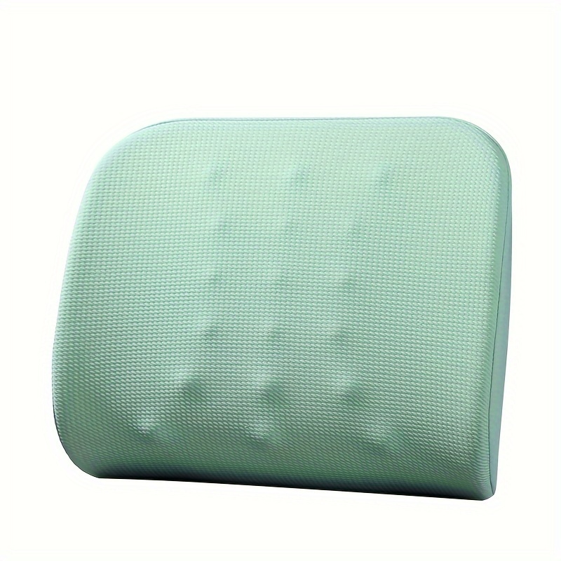 ergonomic memory foam lumbar support cushion for office chairs and car seats soft adjustable removable cover grey pink green black knit polyester fabric lightweight compressible   cushion Product details 7