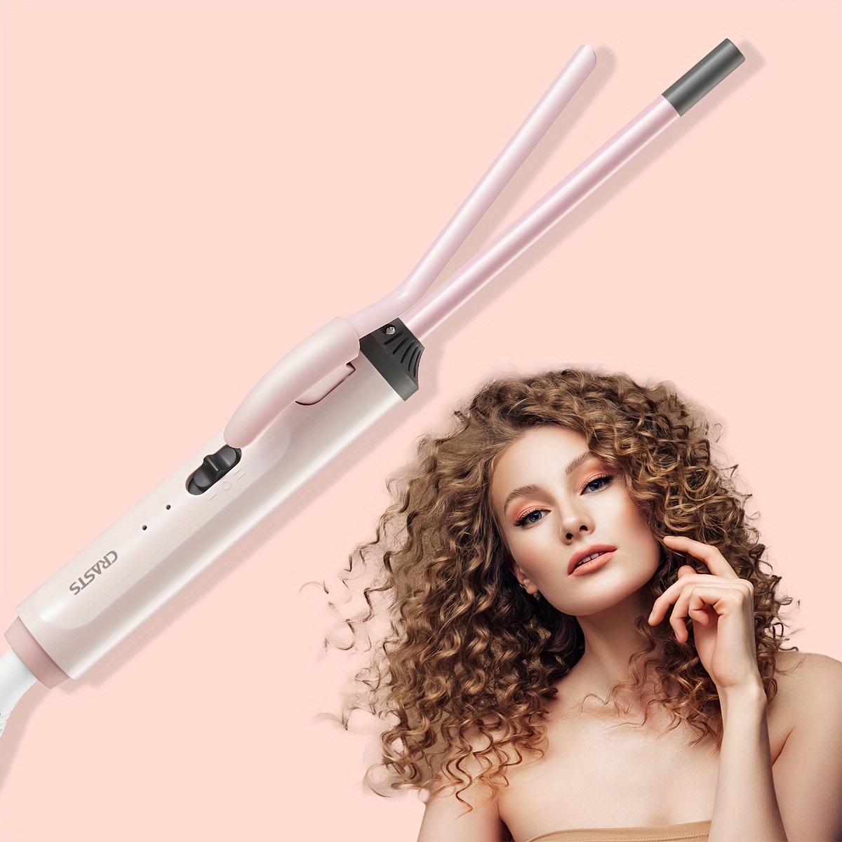 

9mm Thin Curling Wand Iron, Special For Small Tight , Ptc Heating Hair Curler, Easy Indicator Light, Suitable For Short And Long Hair