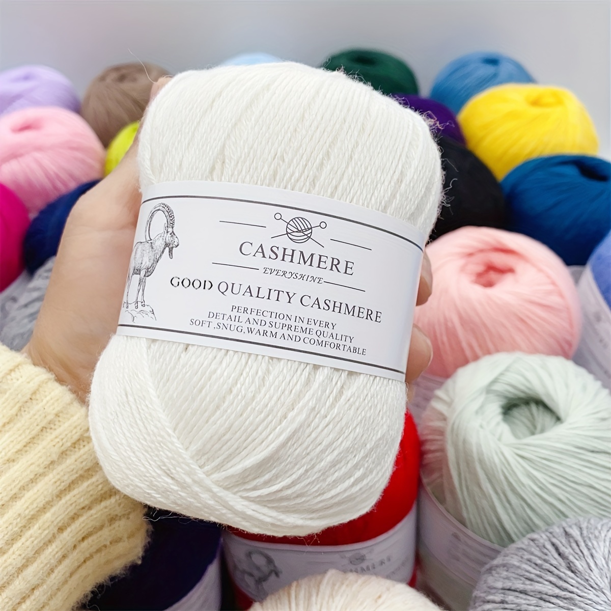 

6- Luxurious , And 1.76oz/350yd Per , Assorted , For Diy Knitting And Crocheting, For Sweaters, Scarves, , And Gloves