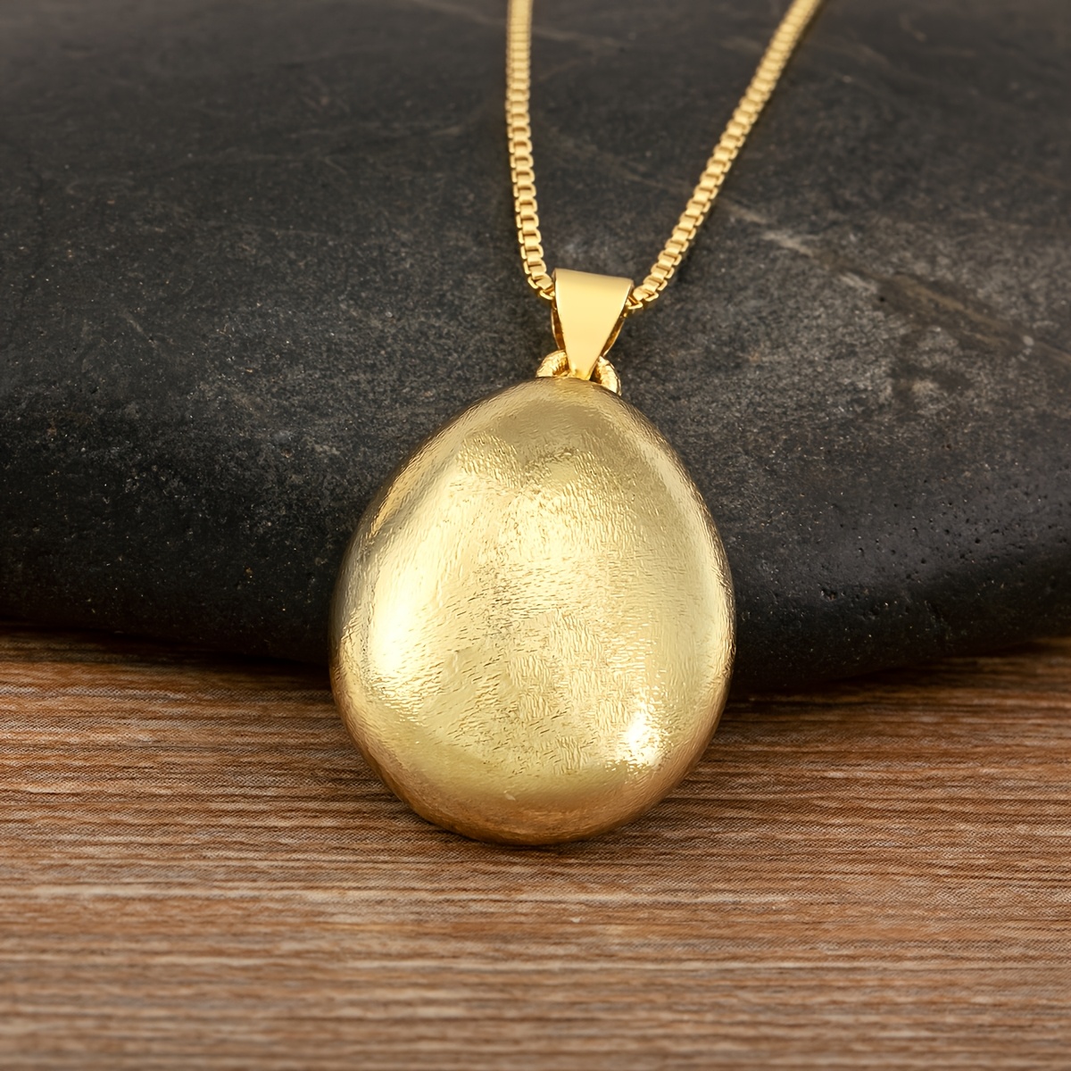 Women's 18K Plated Copper Minimalist Pendant Necklace