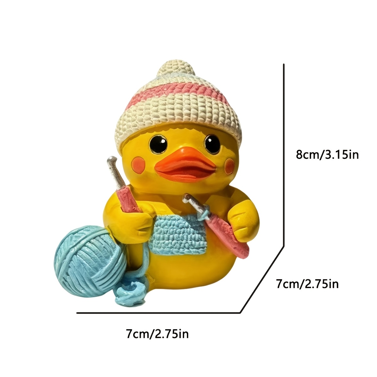 Creative Woven Little Yellow Duck Resin Ornament With A And Adorable Design, A Soothing . With Exquisite Detail And A Delicate Texture, Perfect For Decorating Desks, Windowsills, Or , A Warm