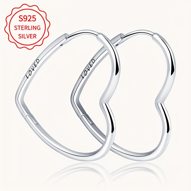 TEMU Original Jewelry S925 Earrings Exquisite And Fashionable Accessories Suitable For Banquets And Gatherings Diy Gifts Silver Weight 4.3g