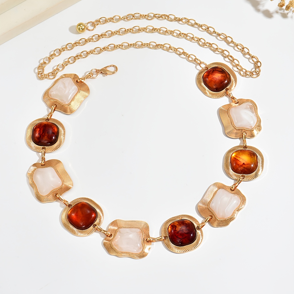 Women's Retro Fashion Unique Irregular Geometric Pendant Waist Chain
