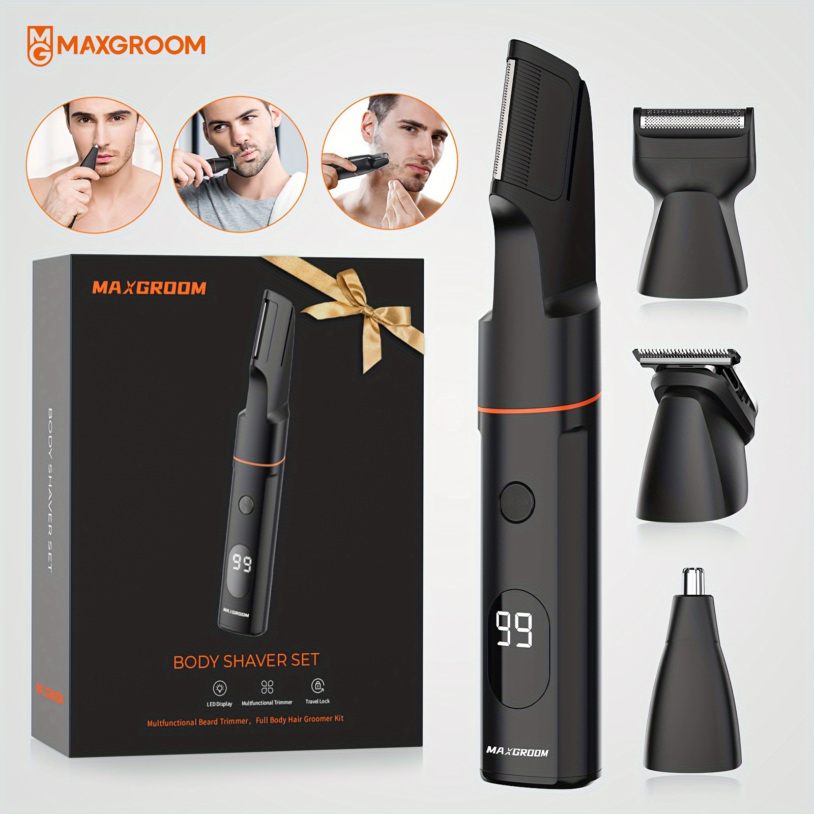 

Maxgroom Ipx6 Portable Rechargeable For