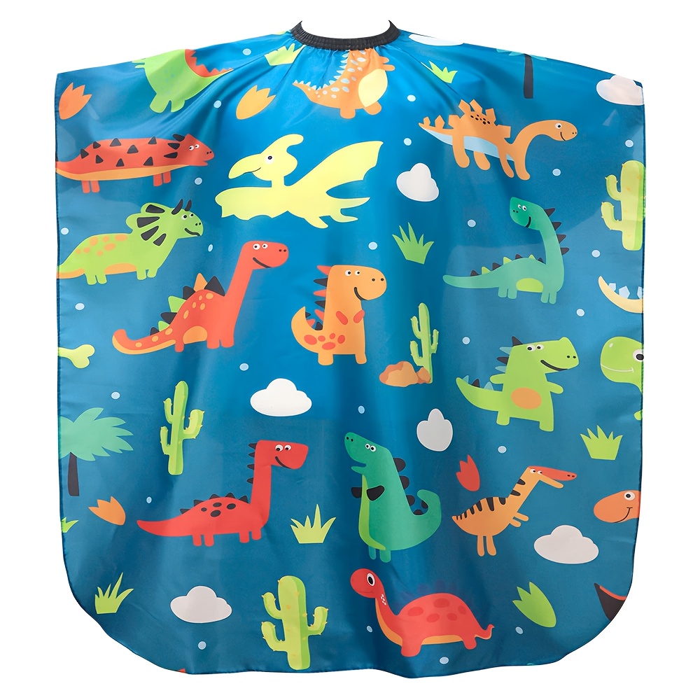 TEMU 1pc Of Cartoon Hair Salon Cape, Suitable For Haircuts At Home Or In A Salon