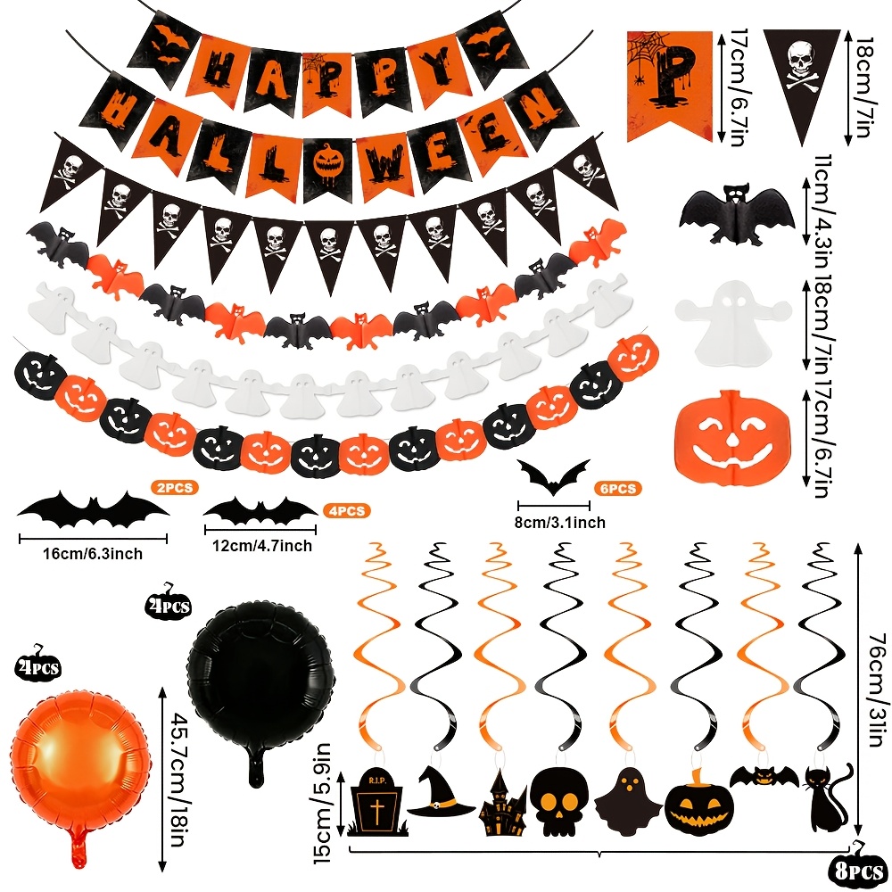 Halloween Party Supplies Set 36pcs