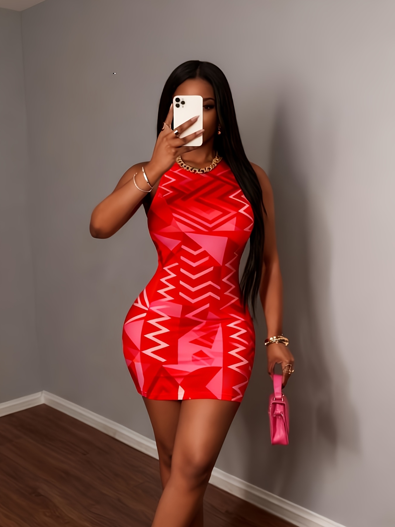 Vestido Justo Elegante de Mulher  7
