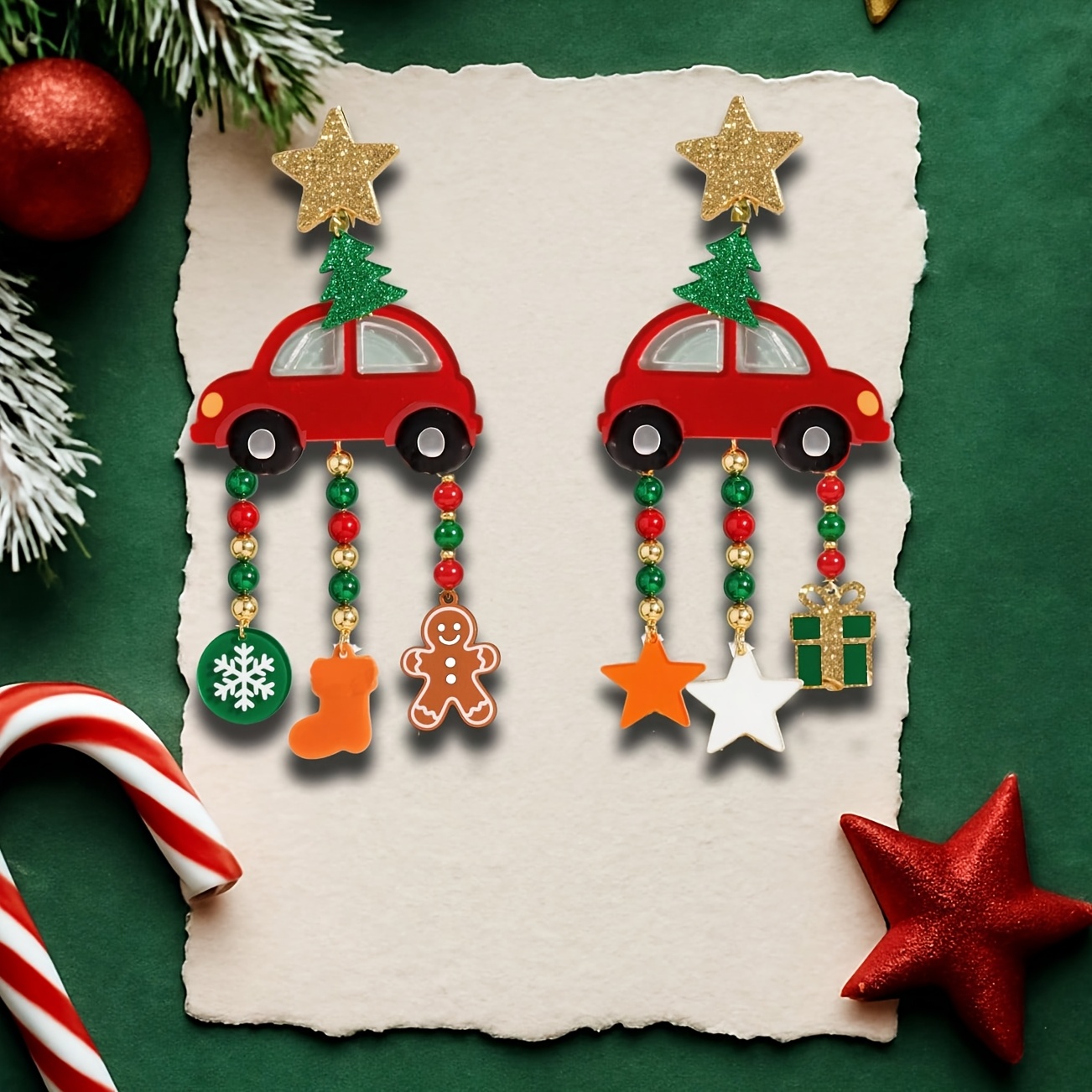 Funny Cute Statement Earrings for Christmas and Halloween