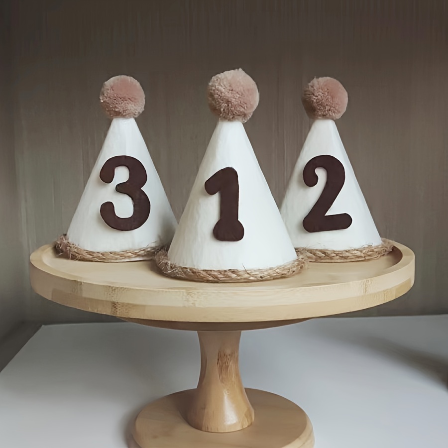 

Felt Number Birthday Hat, Theme, Included - Ideal For Celebrations & Party Dress-ups, Photography Accessory