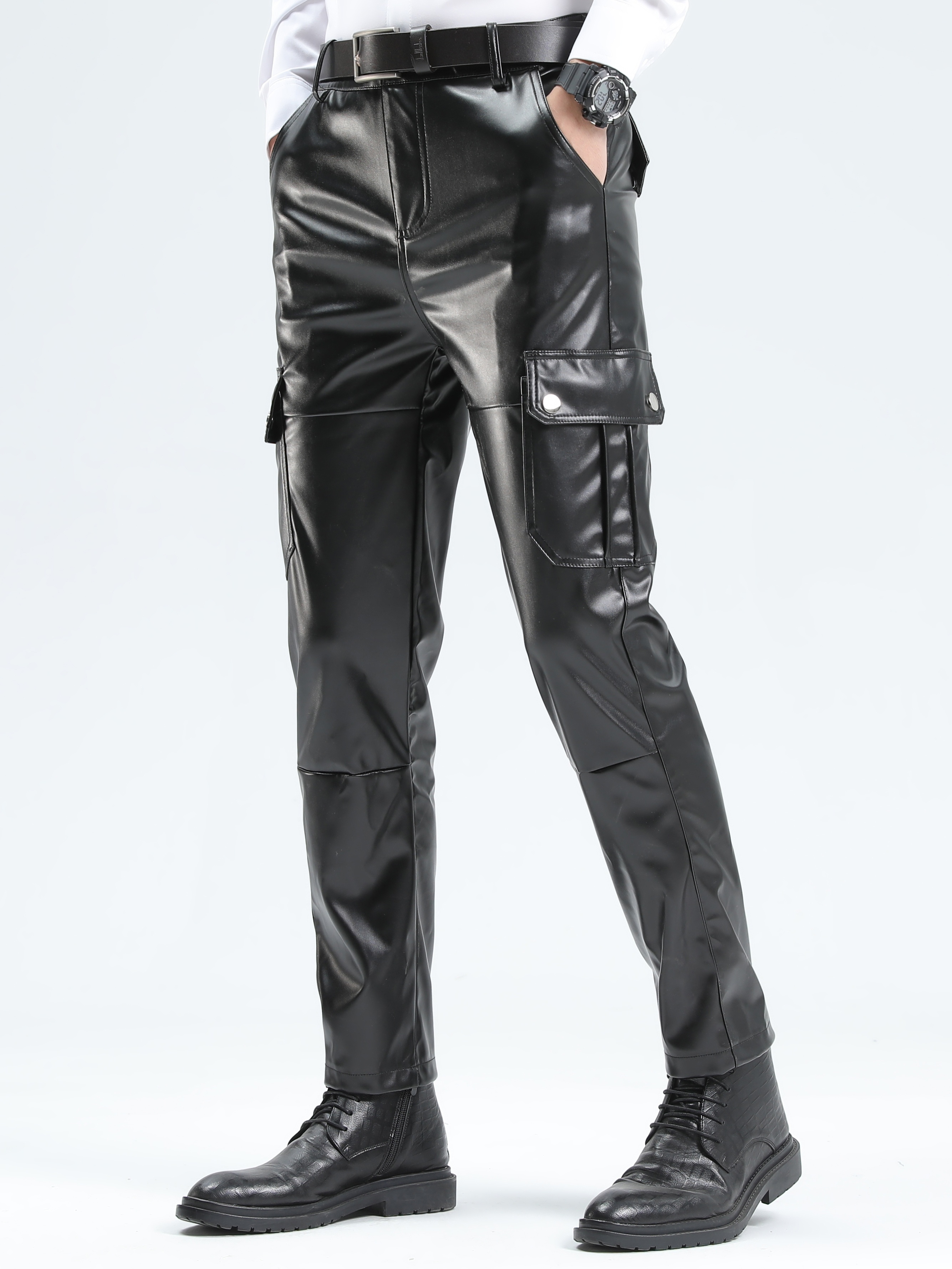 Leather Pants - Temu