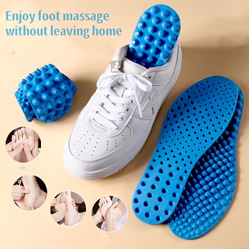 

1pair Massage Insoles, Foot Massage Shoe Pads, Reflexology Foot Massager