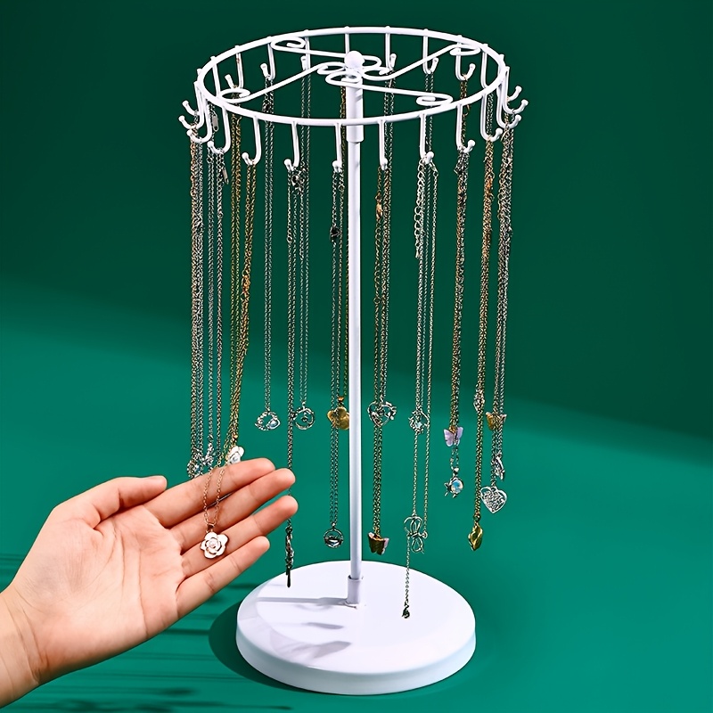 Decorative Iron Rack with Hooks for Jewelry Display, Gift for Her