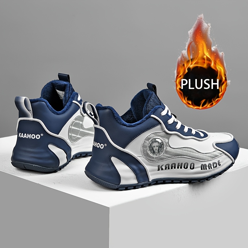 Zapatos de running para hombres de Kamoo: Diseño de alta altura, tela transpirable y suela de goma duradera para actividades al aire libre cómodas