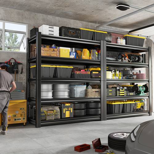 reibll 72 sturdy garage shelving unit with 5 adjustable tiers of holding 3000lbs ideal for shop displays utility racks for and basement x 36 w x 16 d utility shelves