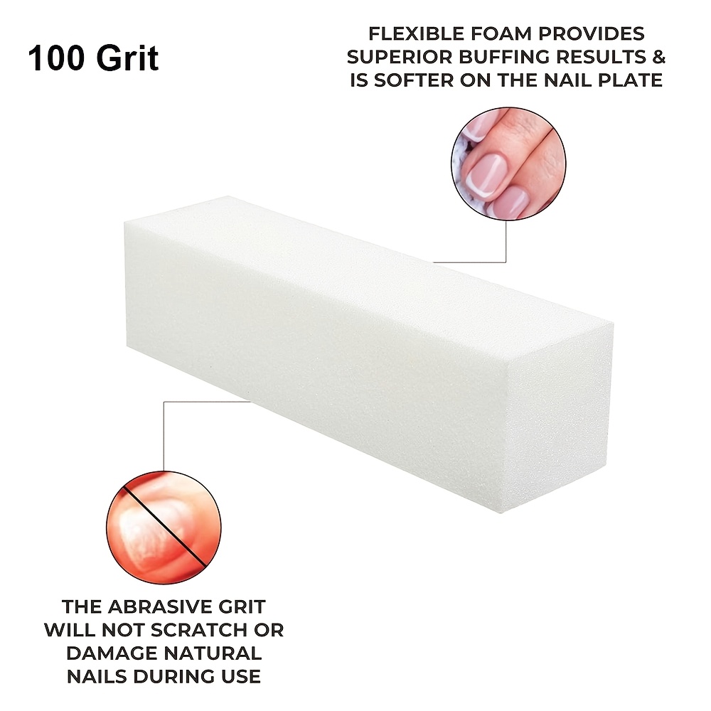 8pcs Professional Buffing Block Set, Four-Sided Nail Buffer