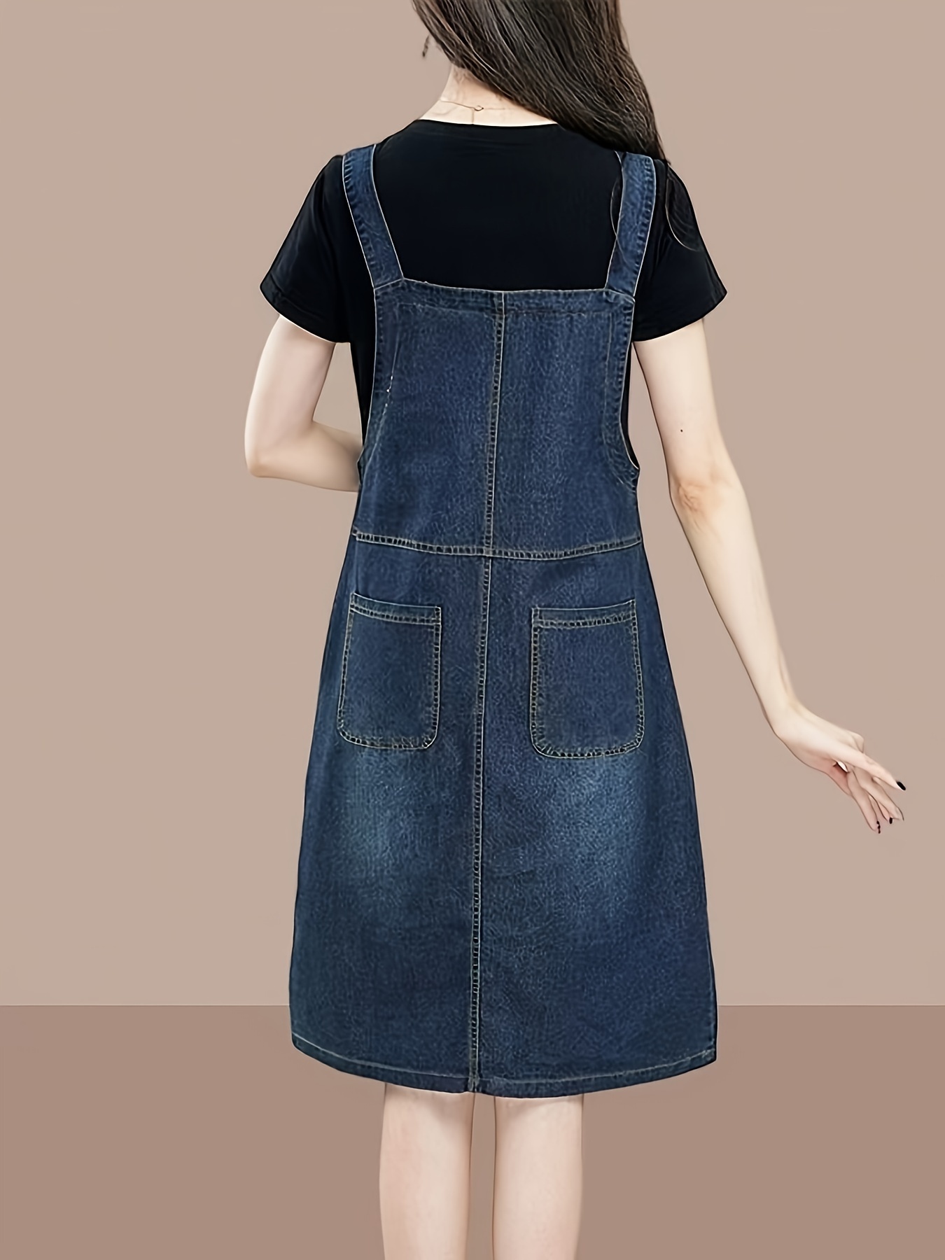 denim asymmetrical dress Asymmetric denim dress with ruffles – Rae Jeans main image 1